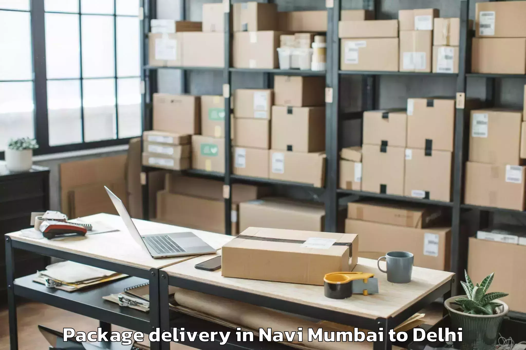 Easy Navi Mumbai to Badarpur Package Delivery Booking